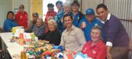 Kaumātua with foodbank items