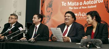 Minister Horomia with Maori Television