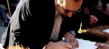 Signing an agreement