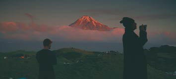 Parihaka and Mount Taranaki