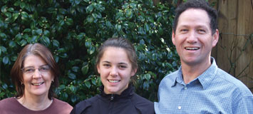 Wendy, Jessica and Dennis Rollings
