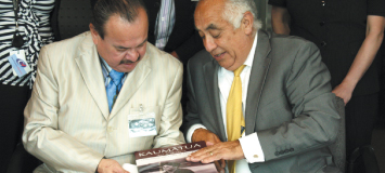 CEO Leith Comer and Grand chief Morris Shannacappa