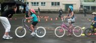 Children cycling