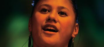 Young female performer