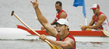 Waka ama rowers