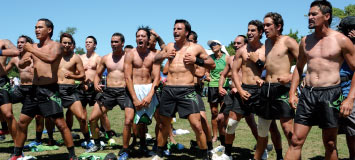 Team doing haka