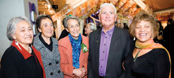 Sir Graham with friends and family