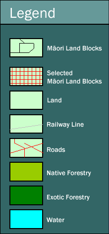 Maori Land Information Base Legend
