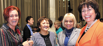 Dale Karauria, Patsie Karauria, Paula Snowden, Hon Hekia Parata