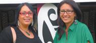 Wellington women Ange (right) and Rawinia